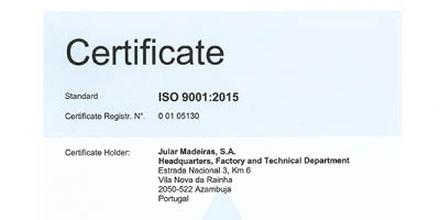 {"ID":143,"PARENT":66,"ID_MENU":0,"NAME":"Quality certificate ISO 9001","DESCRIPTION":"","FILE":"Jular-ISO9001-EN24.pdf","THUMB":"0496092001657797069.JPG","ORDER":1,"LANG":"en"}